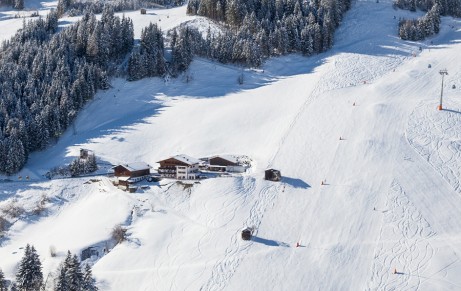 Lage direkt an der Skipiste